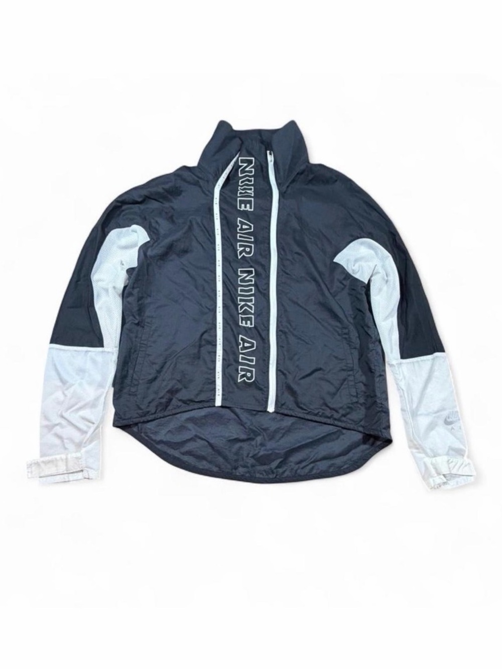 Nike Air Black White Lightweight Pullover Windbreaker Jacket Y2K Athletic